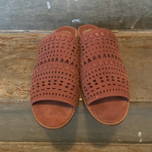 Vince Camuto leather wedge slide sandal - Picture 4 of 8